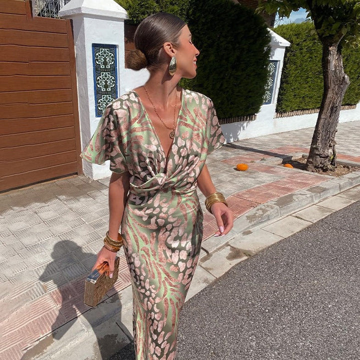 Ariella -  Sophisticated Silk Maxi Dress