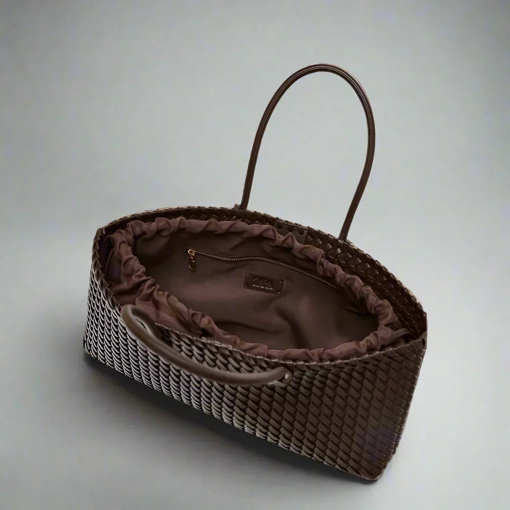 Adriana - Woven Leather Handbag