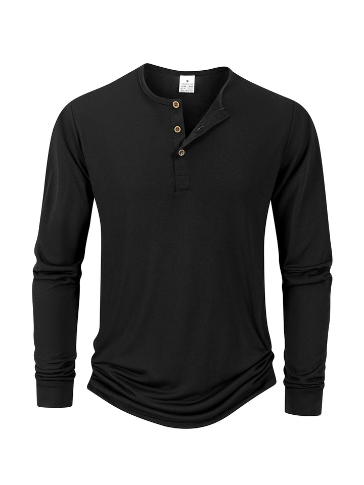 Liamm – Stylish Long Sleeve Henley T-Shirt