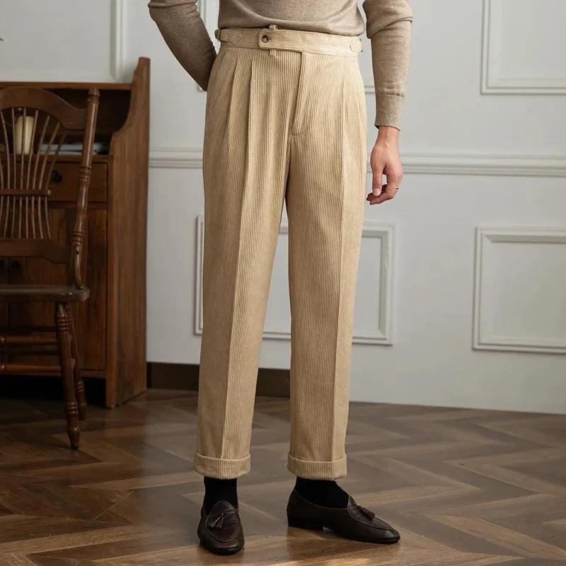 Theodore - High-Waisted Corduroy Trousers