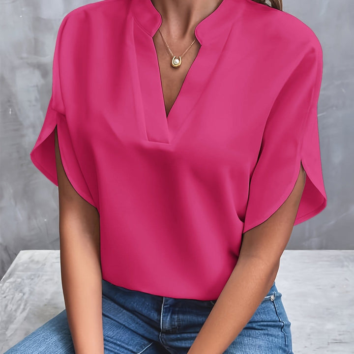 Erica – Luxurious Draped Blouse