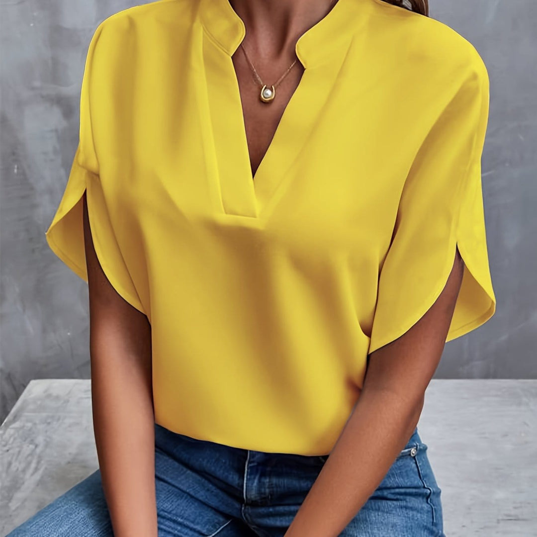 Erica – Luxurious Draped Blouse