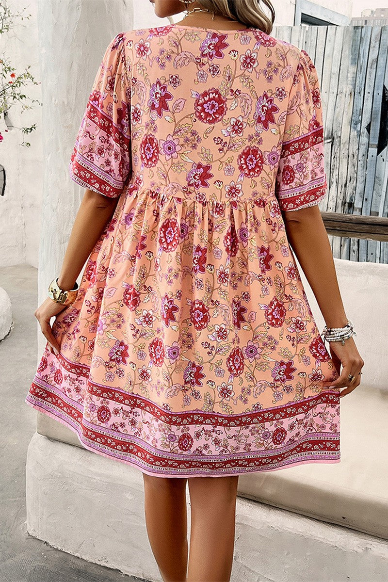 Mia - Comfy Floral Midi Dress