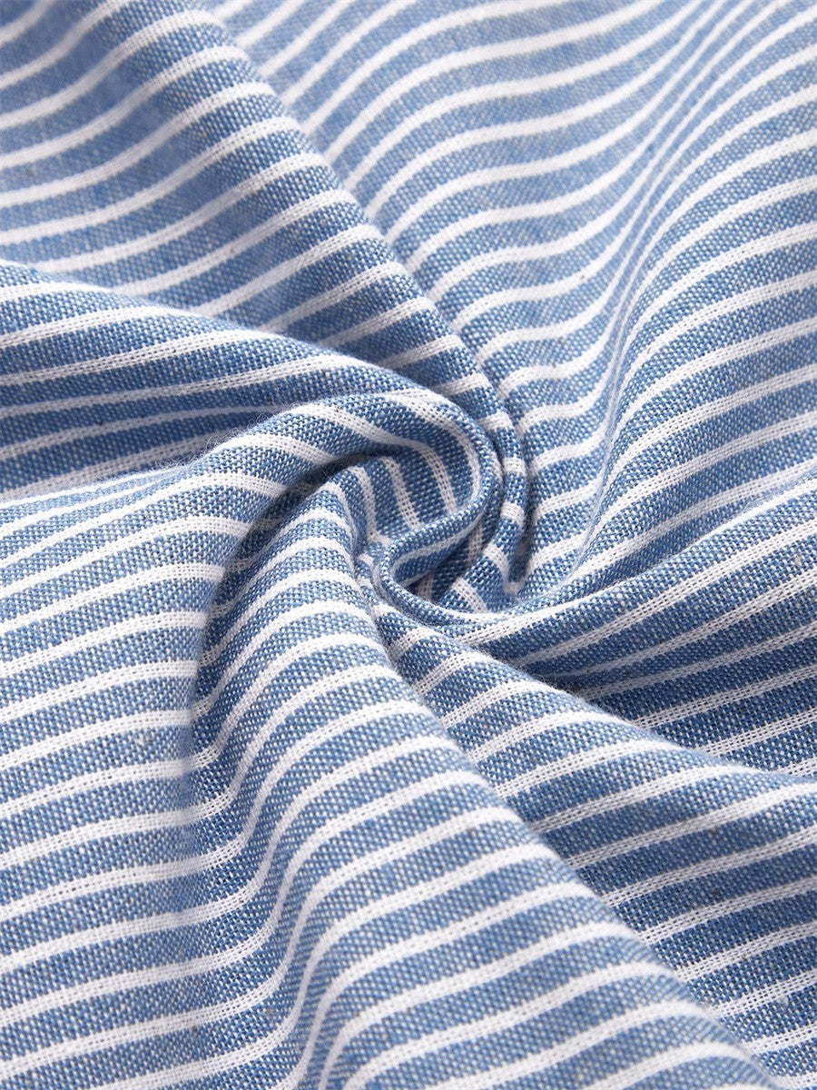 Wanda - Luxurious Striped Midi Dress