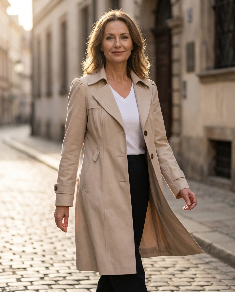 Olive – Elegant Vintage Summer Coat