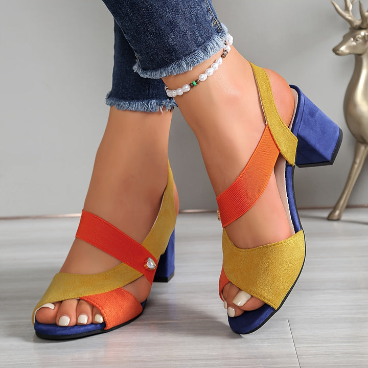 Carmen - Open Toe Block Heels
