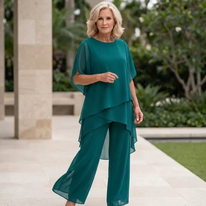 Sienna  - Draped Top with Palazzo Pants