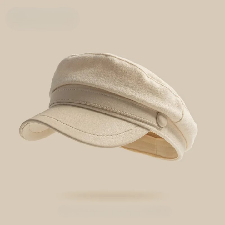 Dominic - Leather Brim Fisherman Cap