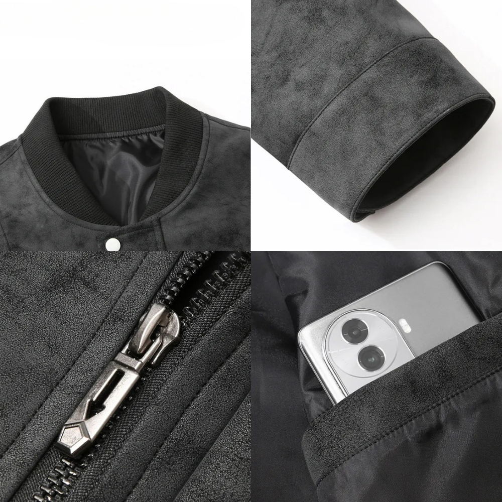 Maxwell - Suede Bomber Jacket