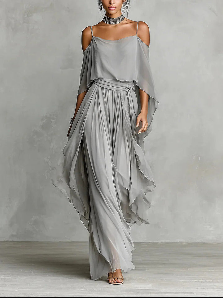 Ivana - Off-Shoulder Flowy Set