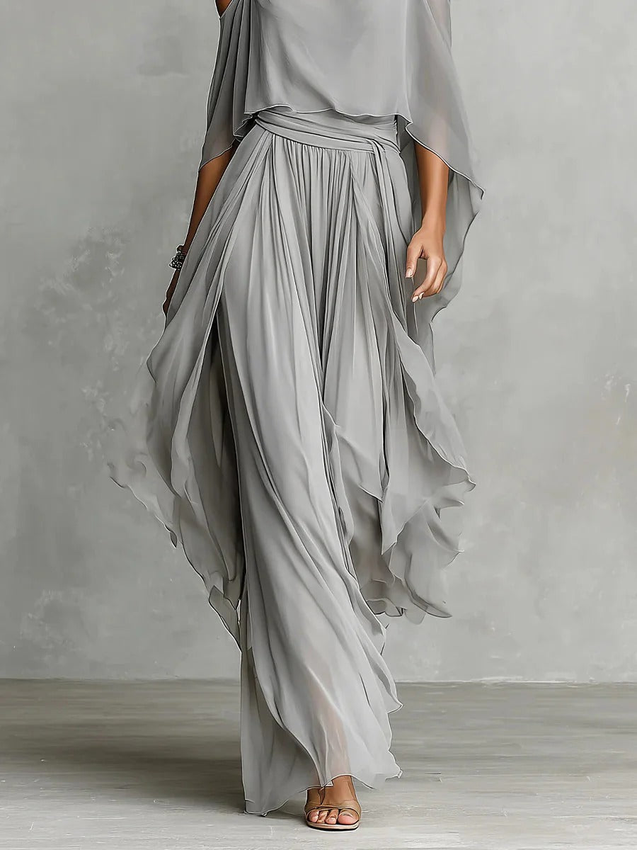 Ivana - Off-Shoulder Flowy Set