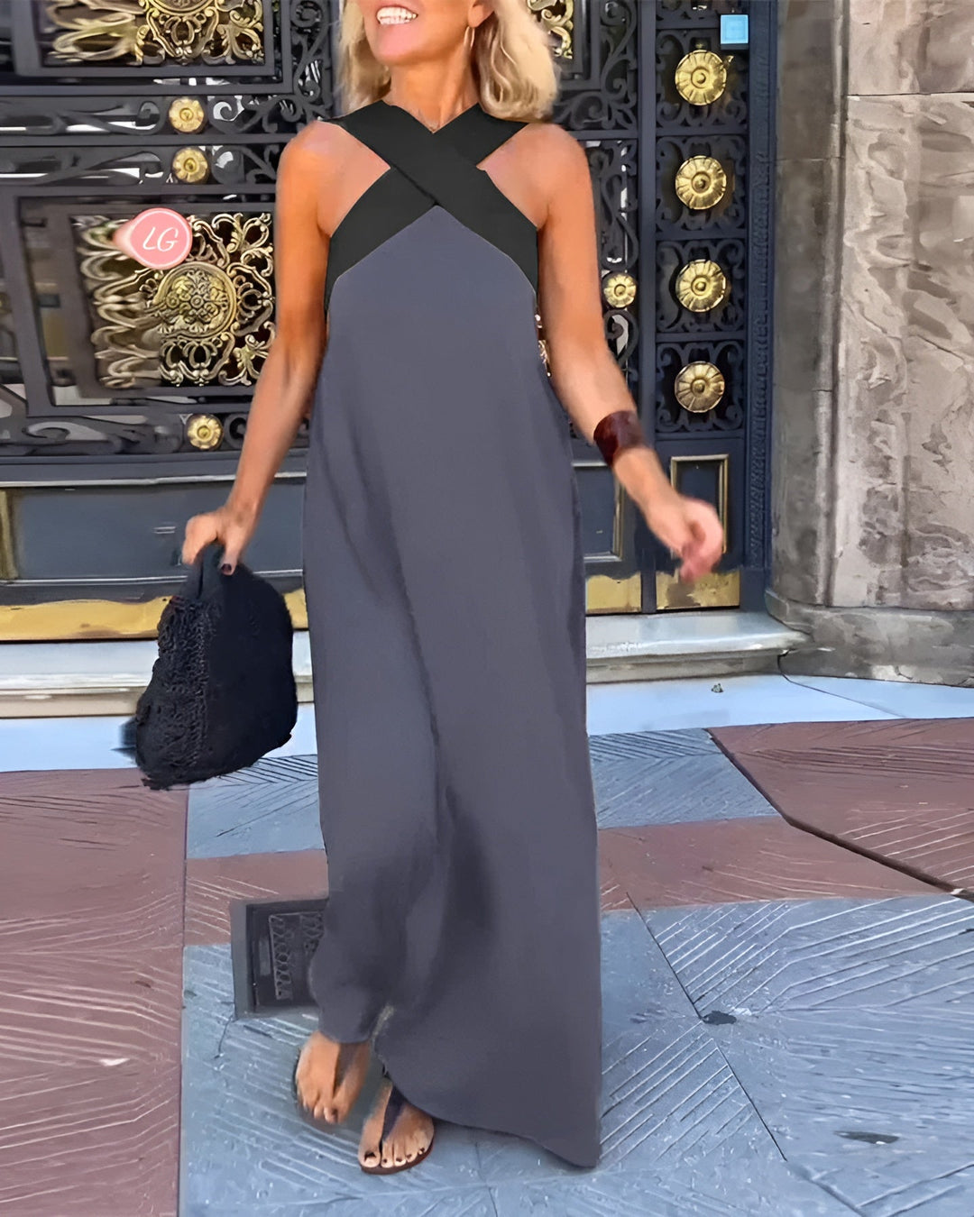 Juliette - Dress with Crossed Cut