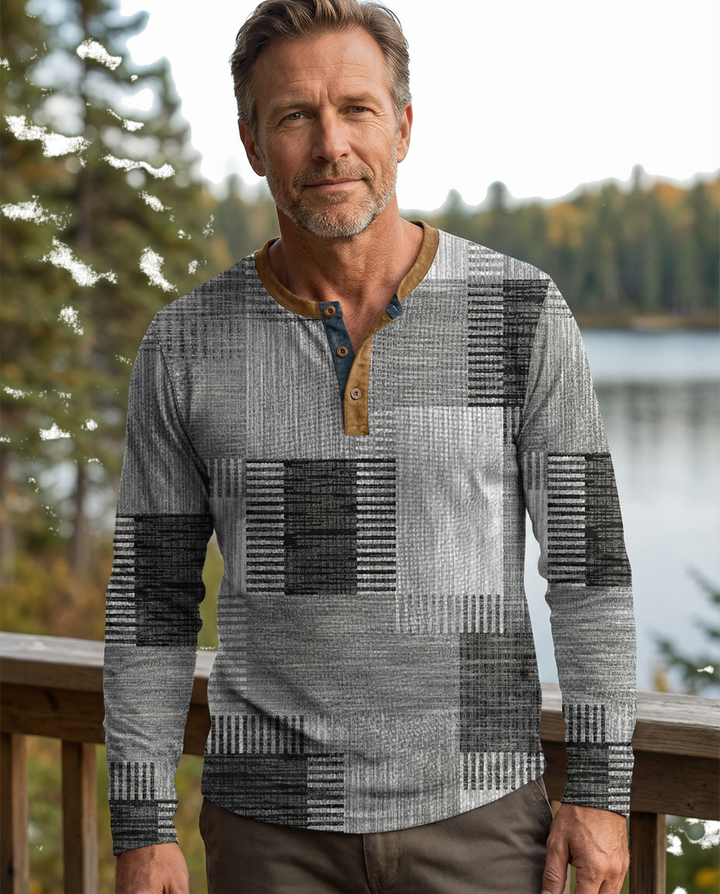 Andy - Colorful Men's Long Sleeve Shirt