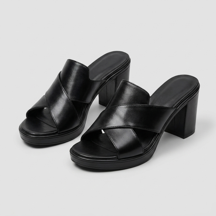 Christine – Leather Crossover Heels