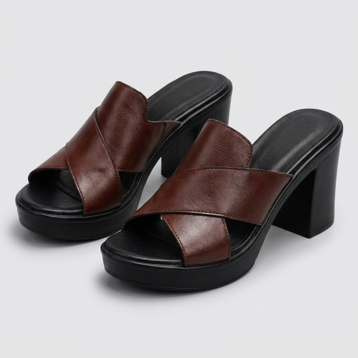 Christine – Leather Crossover Heels