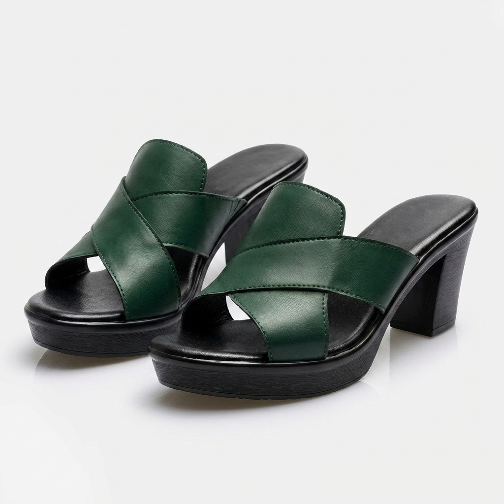 Christine – Leather Crossover Heels