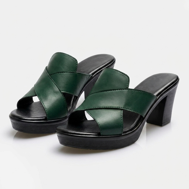 Christine – Leather Crossover Heels