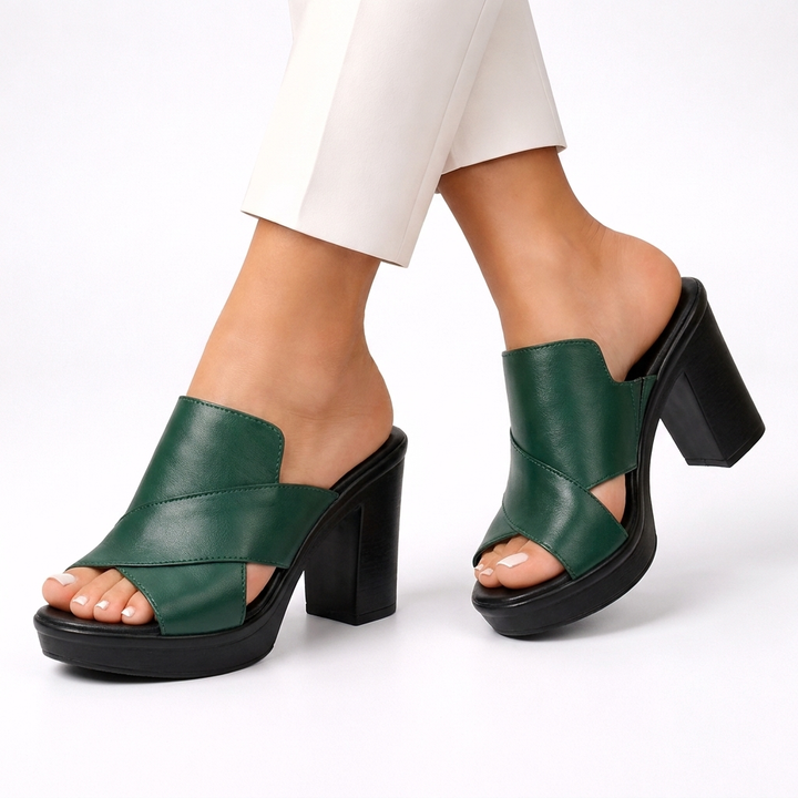 Christine – Leather Crossover Heels